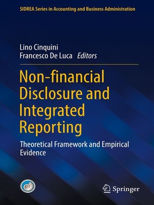 cover image of Non-financial Disclosure and Integrated Reporting